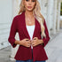 Lässiger Langarm-Knopfblazer für Damen mit Klappentaschen | Stilvoll und Funktional